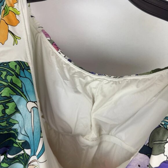 Trina Turk Women’s Off The Shoulder Floral One Piece Swimsuit Size 6 - Picture 3 of 4